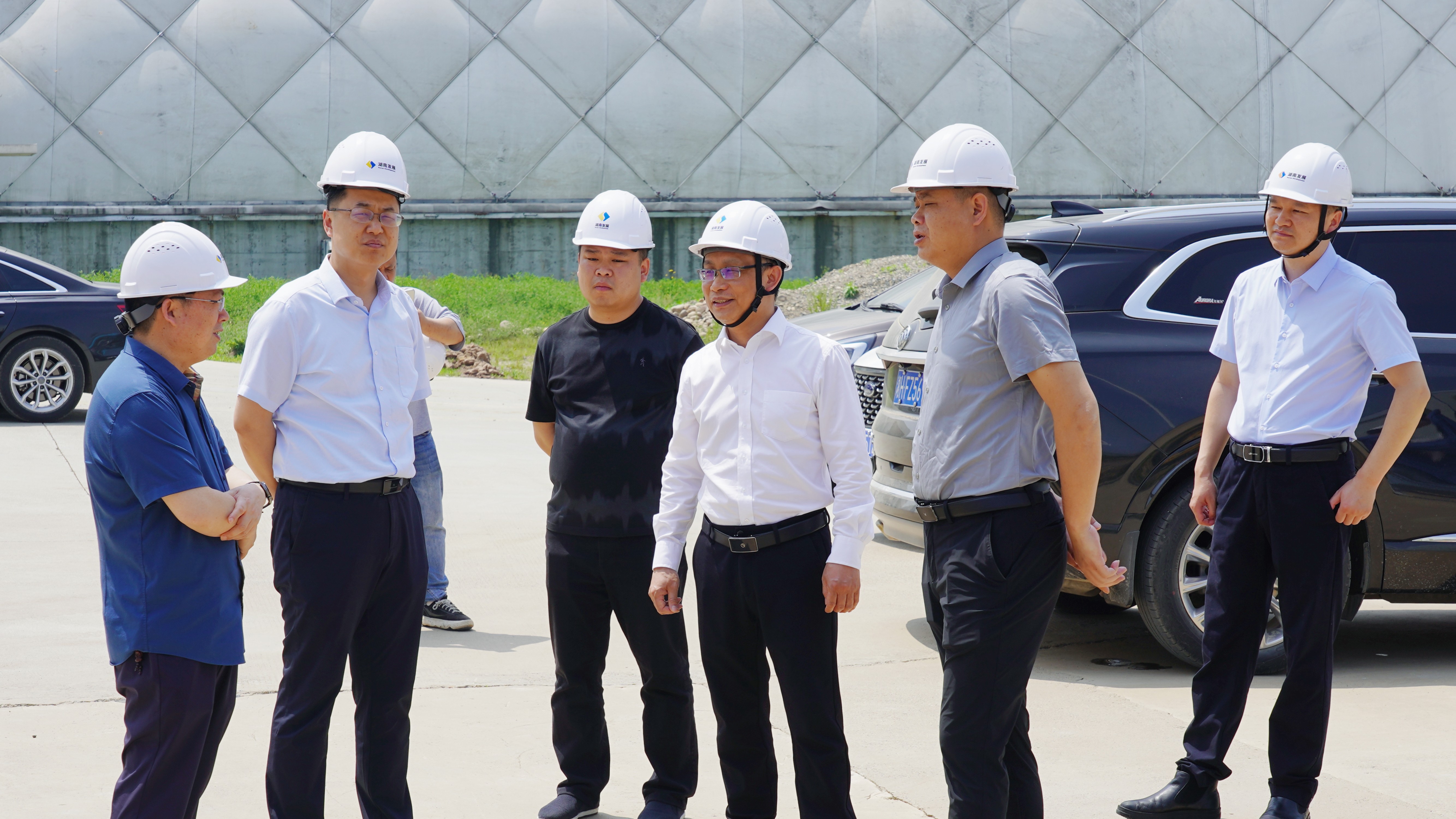 益陽市發(fā)改委一行調研湖南發(fā)展機制砂項目